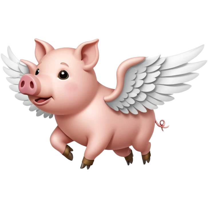 pig fly emoji
