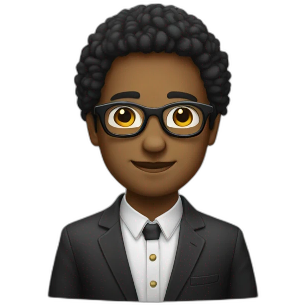 Lefa avec des lunettes noires emoji