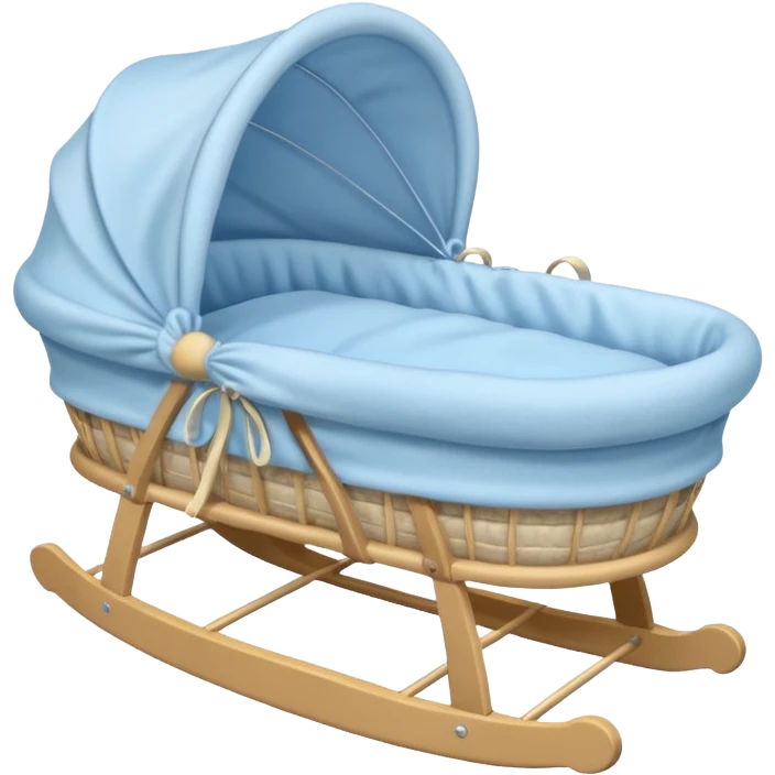 blue baby bassinet emoji