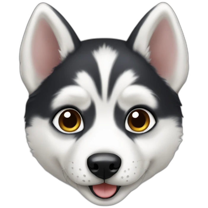 puppy husky dog emoji