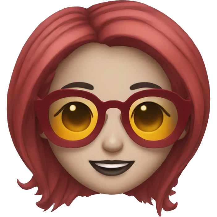 Demon girl with sunglasses  emoji