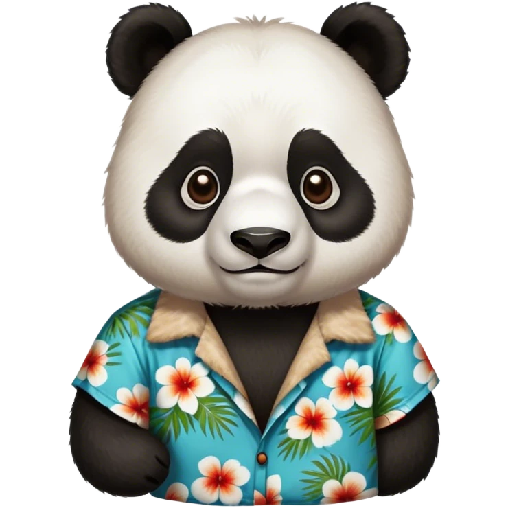 Hawaiian panda  emoji