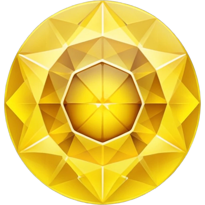 Yellow crystal emoji