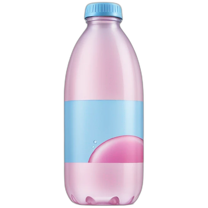 Evian water bottle emoji