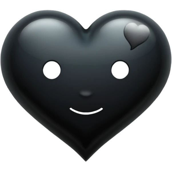 Please make the thought bubble 💭 bigger than the black heart 🖤 inside it.” emoji