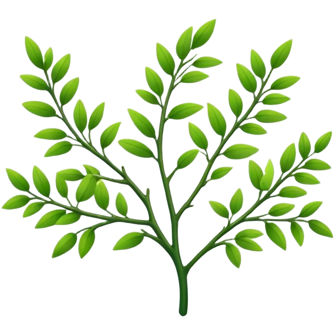 green branches  emoji