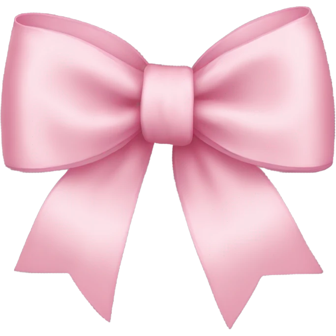light pink ribbon bow emoji