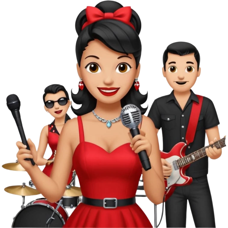 I'd like her to be more happy and with a rockabilly band! emoji