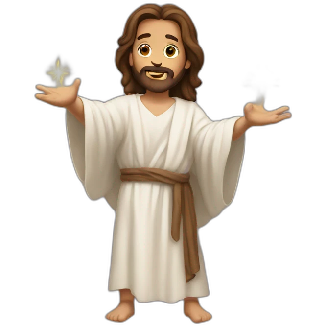 jesus using magic emoji