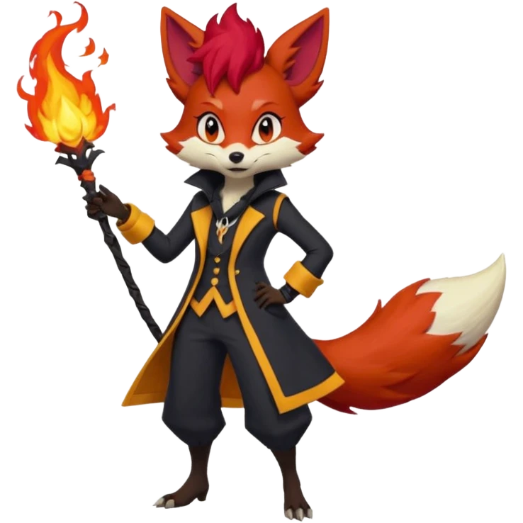 Salandit-Foxy-Braixen-fusion emoji