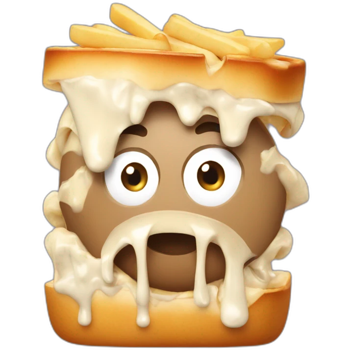 Poutine mange des pate emoji