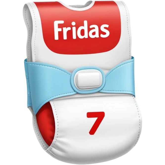 a simple drugstore sign for diapers, with the word "fraldas"simple red and white supermarket sign, with the word "fraldas" emoji