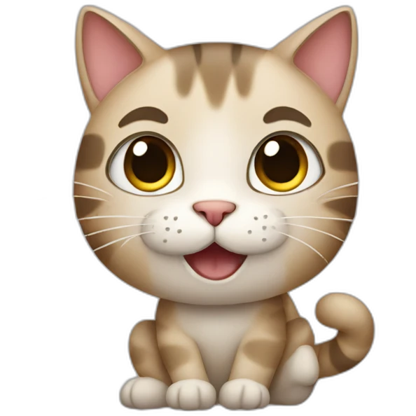 Cat on phone emoji
