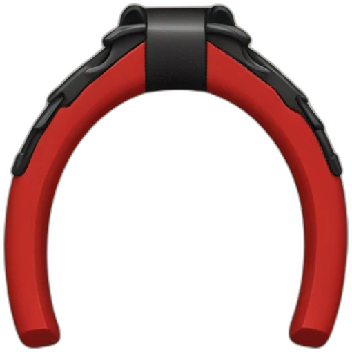 red and black horseshoe magnet emoji