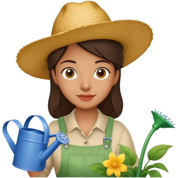 Colombian women gardener hot  emoji