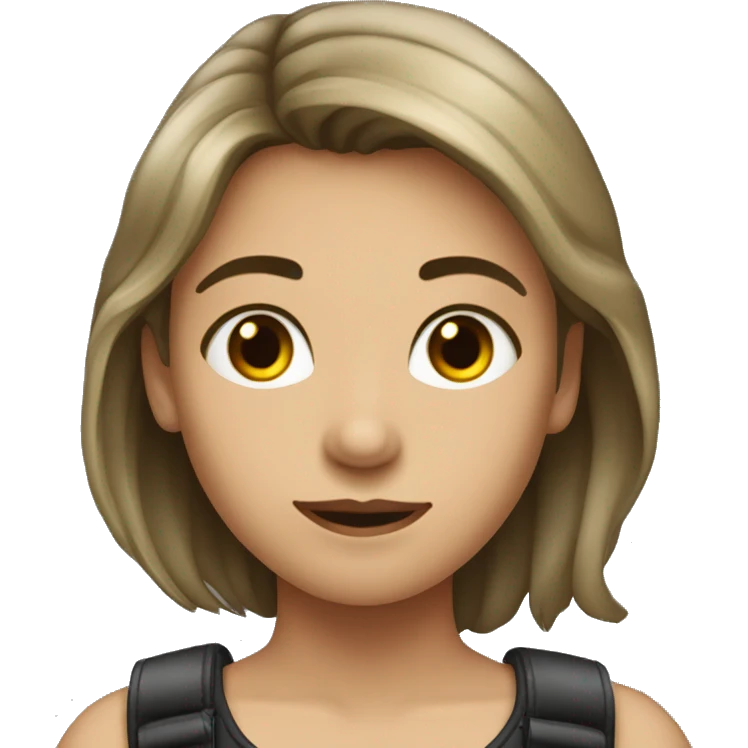 Девочка с черными волосами emoji