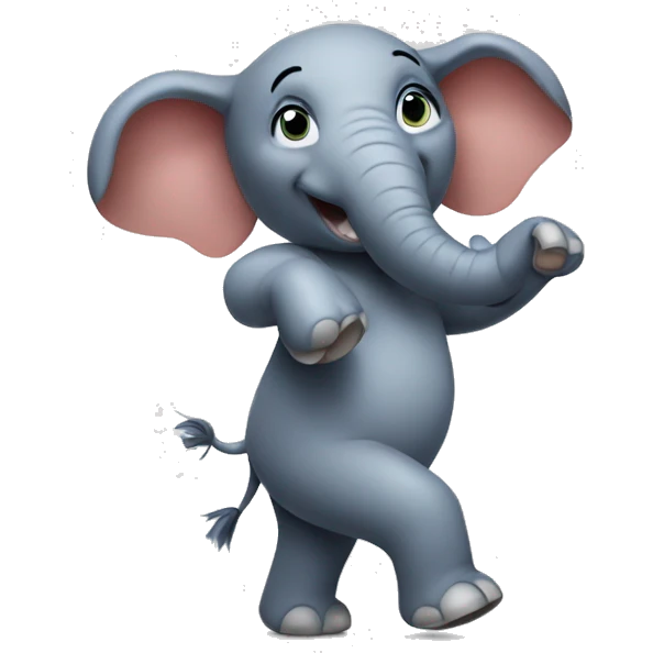 dancing elephant emoji