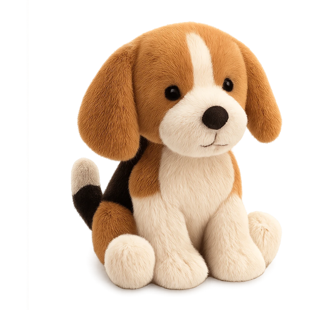 cute beagle puppy jellycat plushie emoji