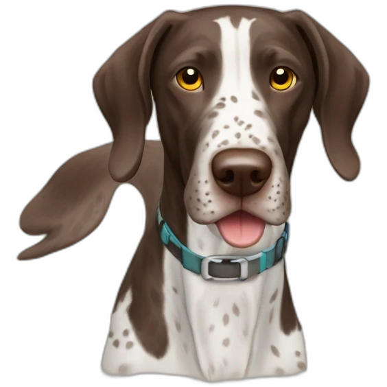 German shorthaired pointer emoji