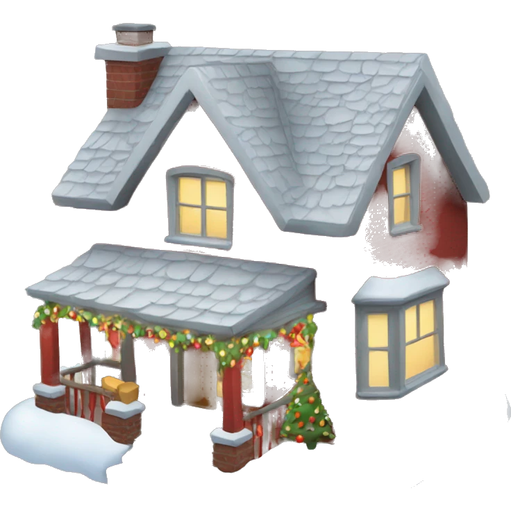 Christmas house emoji