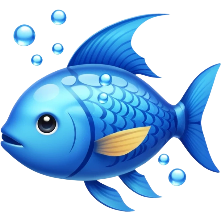 blue sky with fish swimming through with water  emoji
