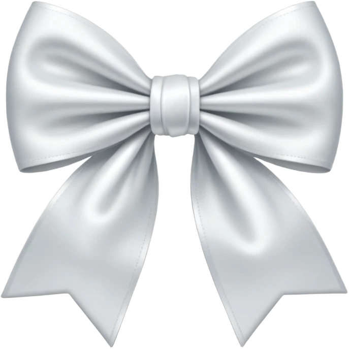 White bow  emoji
