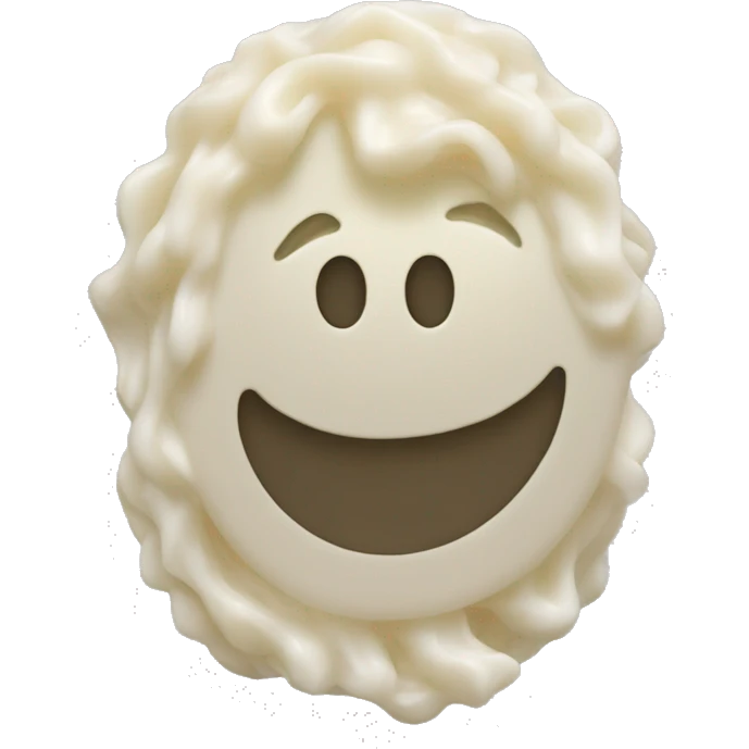 Anthropomorphic bar soap long eyelashes  emoji