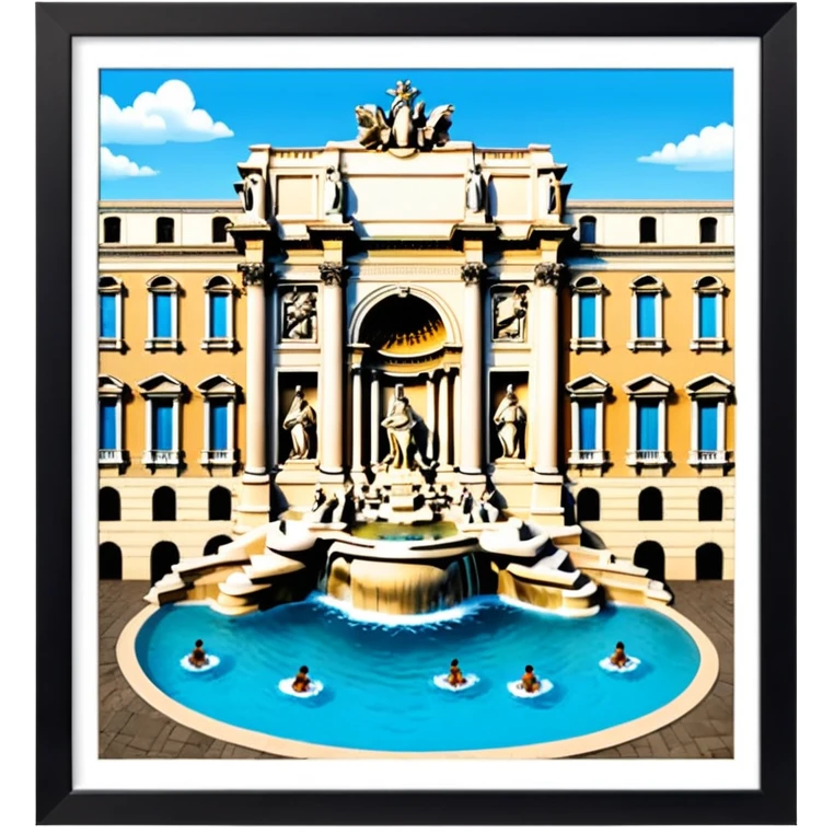 trevi fountain view from up above
no square style no frame emoji