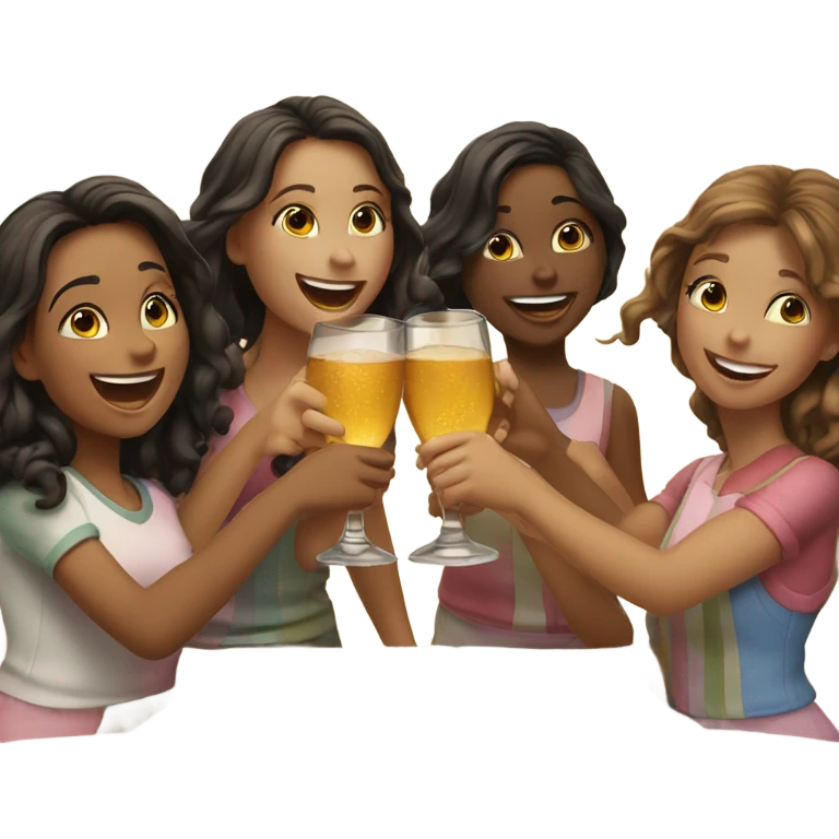 Girls cheers emoji