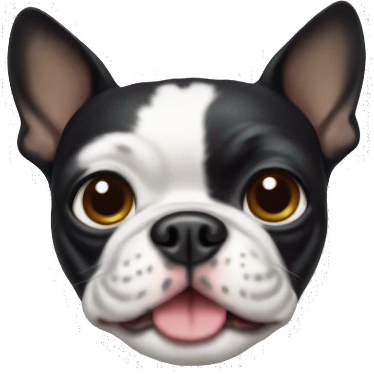 Boston terrier dog emoji