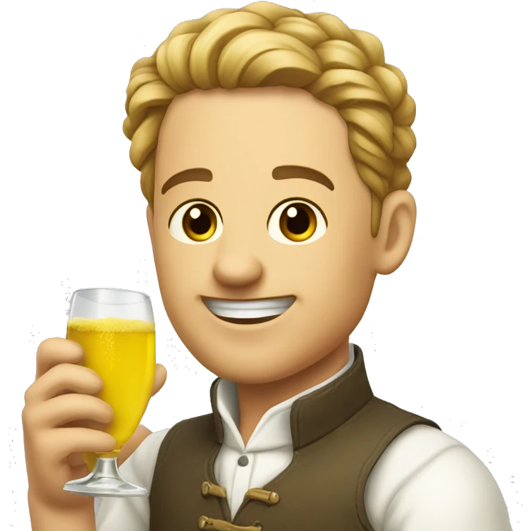 Weißwein anstoßen  emoji