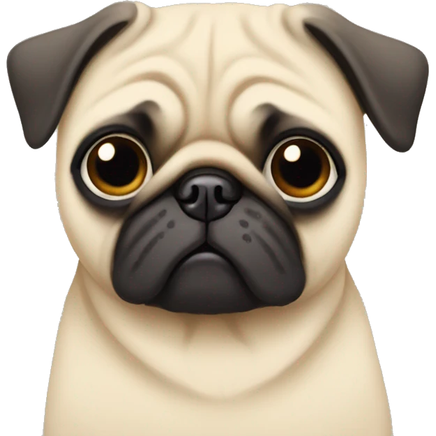 Pug in pijamas emoji