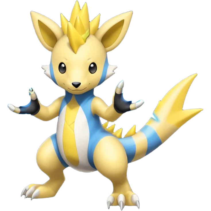Ampharos-Zeraora-Elekid-fusion emoji