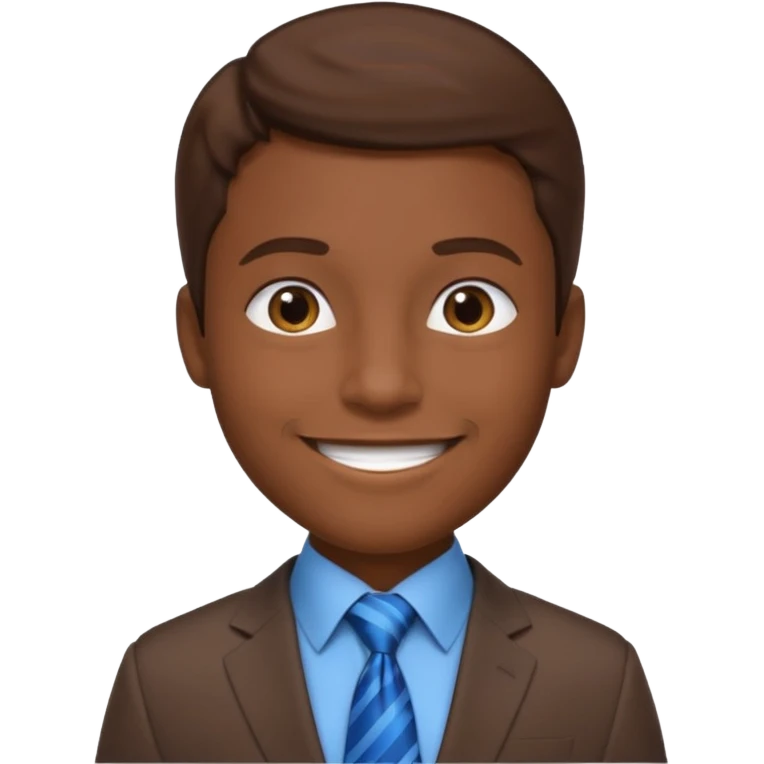 com pelo risos moreno traje emoji