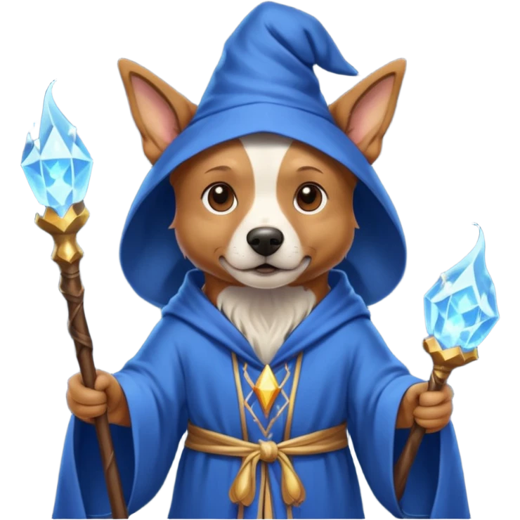 Dog wizard emoji