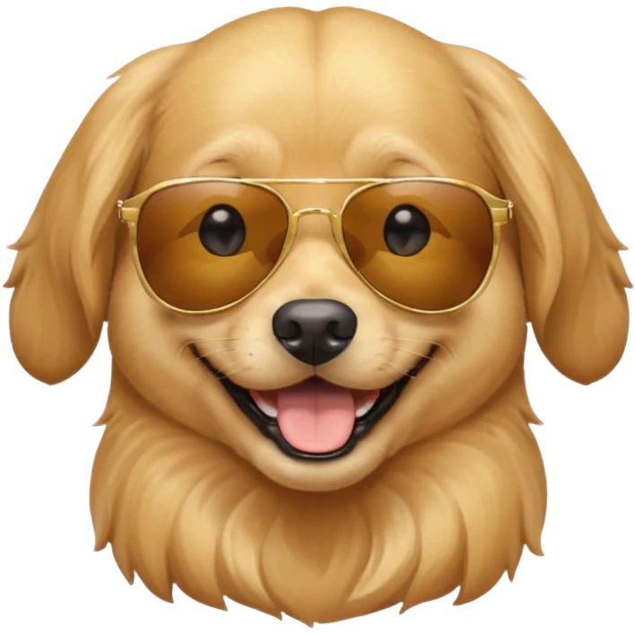 Dog wearing sunglasses  emoji