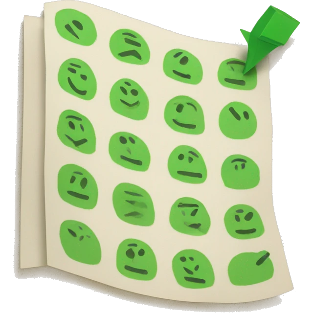 paper with green check marks emoji
