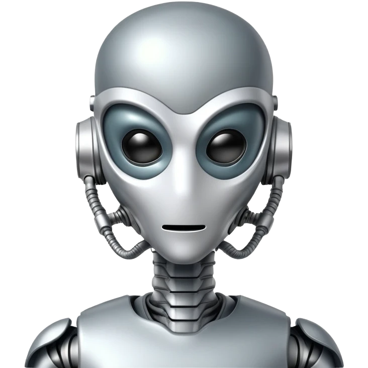 robot alien wearing medical mask emoji