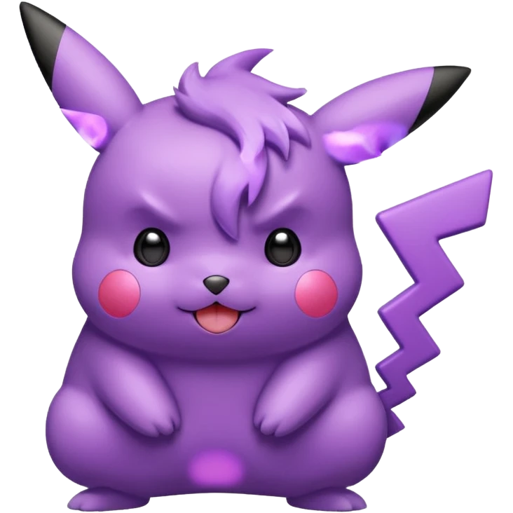 Purple pikachu emoji