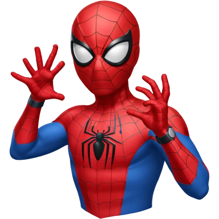 Spiderman shooting web from his wrist  emoji