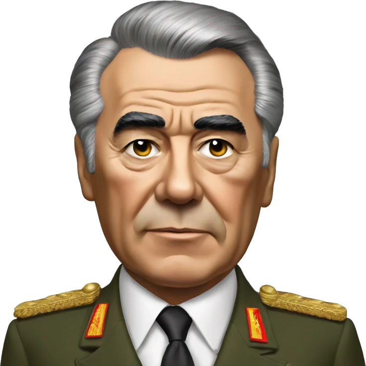 Leonid Brezhnev realistic emoji