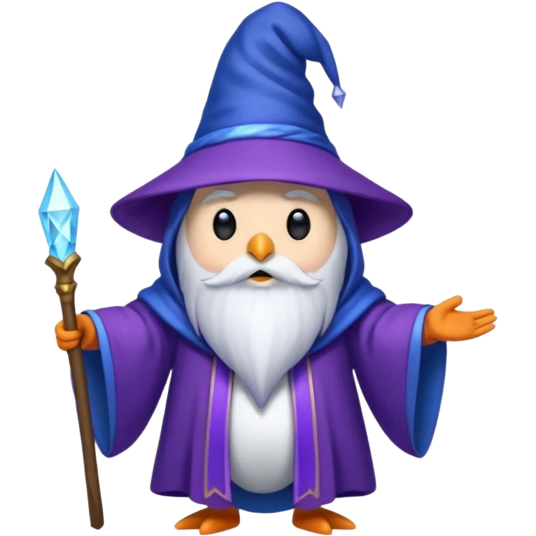 Penguin Wizard emoji