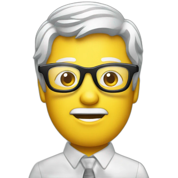 Remote control wearing glasses emoji