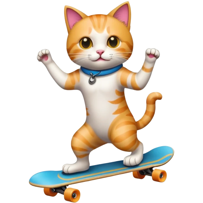 Cat on a skateboard  emoji
