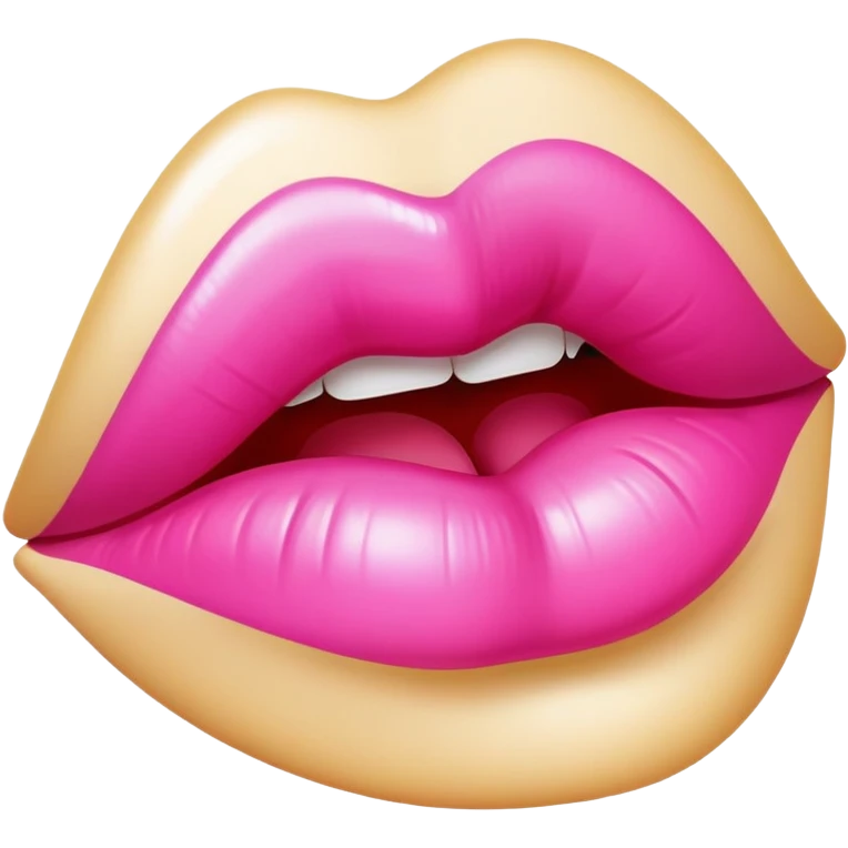 Marca de beso rosa  emoji