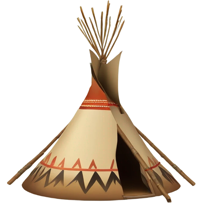 indigenous tipi emoji