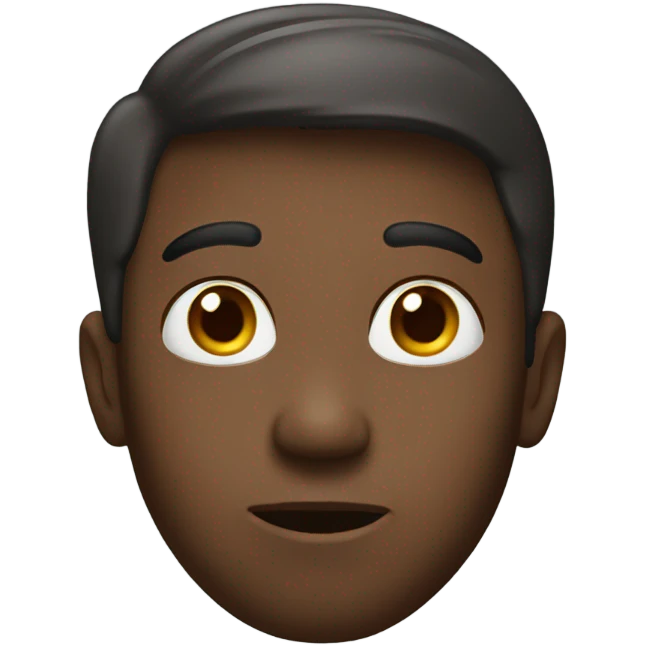 Curious face emoji