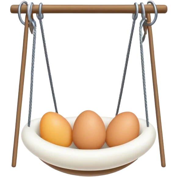 Eggs on swing emoji
