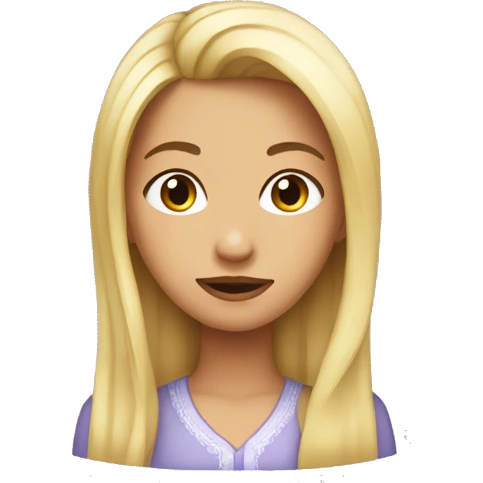 Tete de fille  emoji