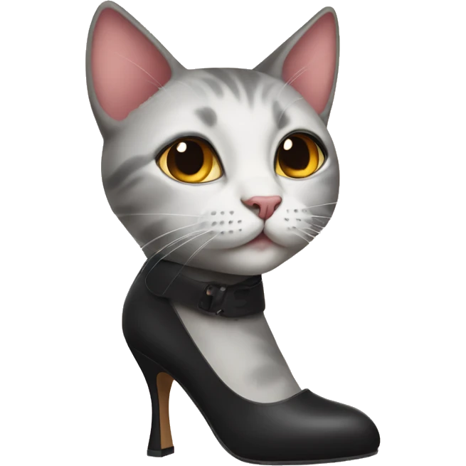Cat wearing heels emoji